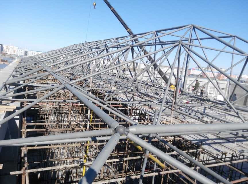 肥城商贸城屋顶网架工程